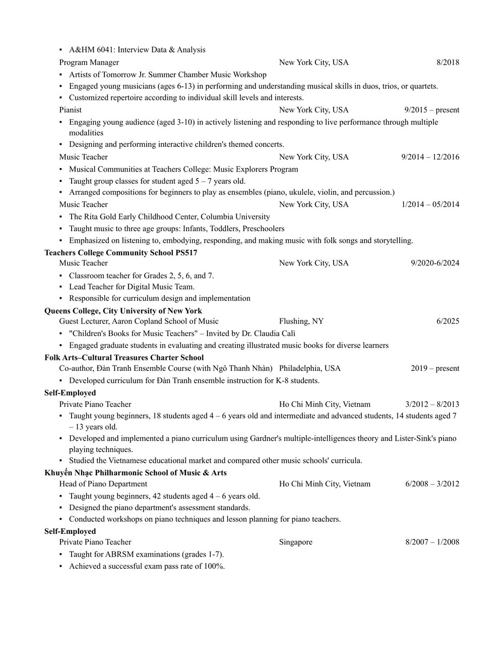 CV page 2