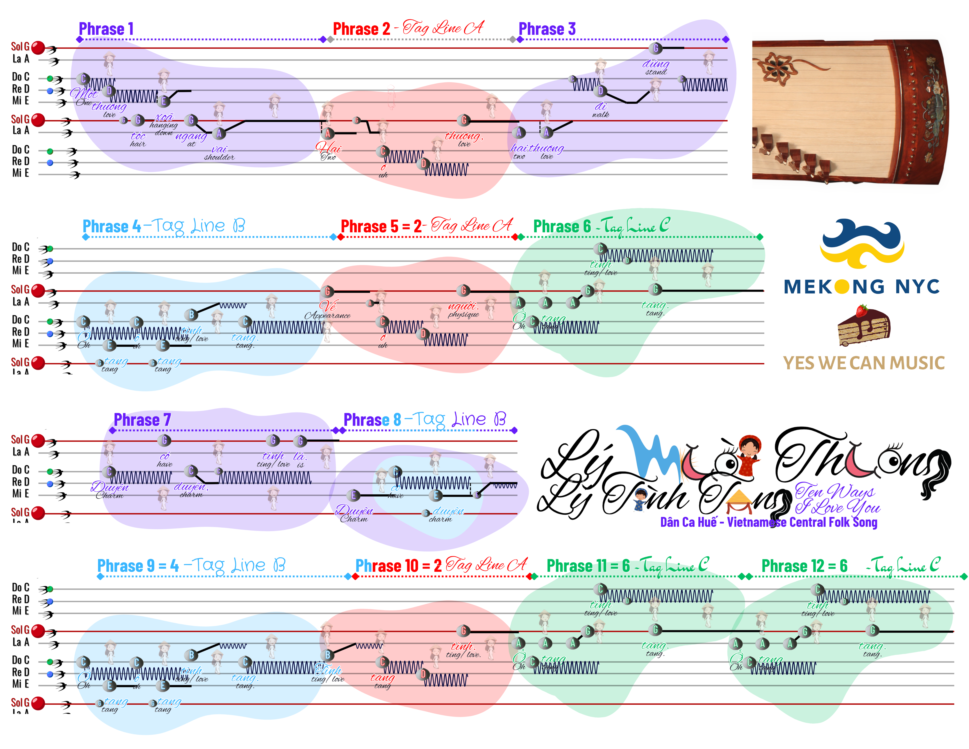 Lý Mười Thương Tablature Handout